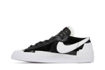 Кроссовки Sacai X Nike Blazer Low Black Patent Leather