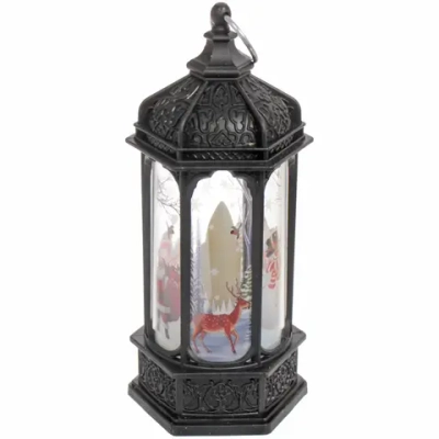 Сувенир с подсветкой «Лампа - Зимняя симфония» 5*6*13 см, Чёрный