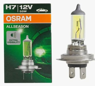 Автолампа H7 12V 55W (PX26d) Osram  +30% ALLSEASON #64210ALS ORIGINAL шт