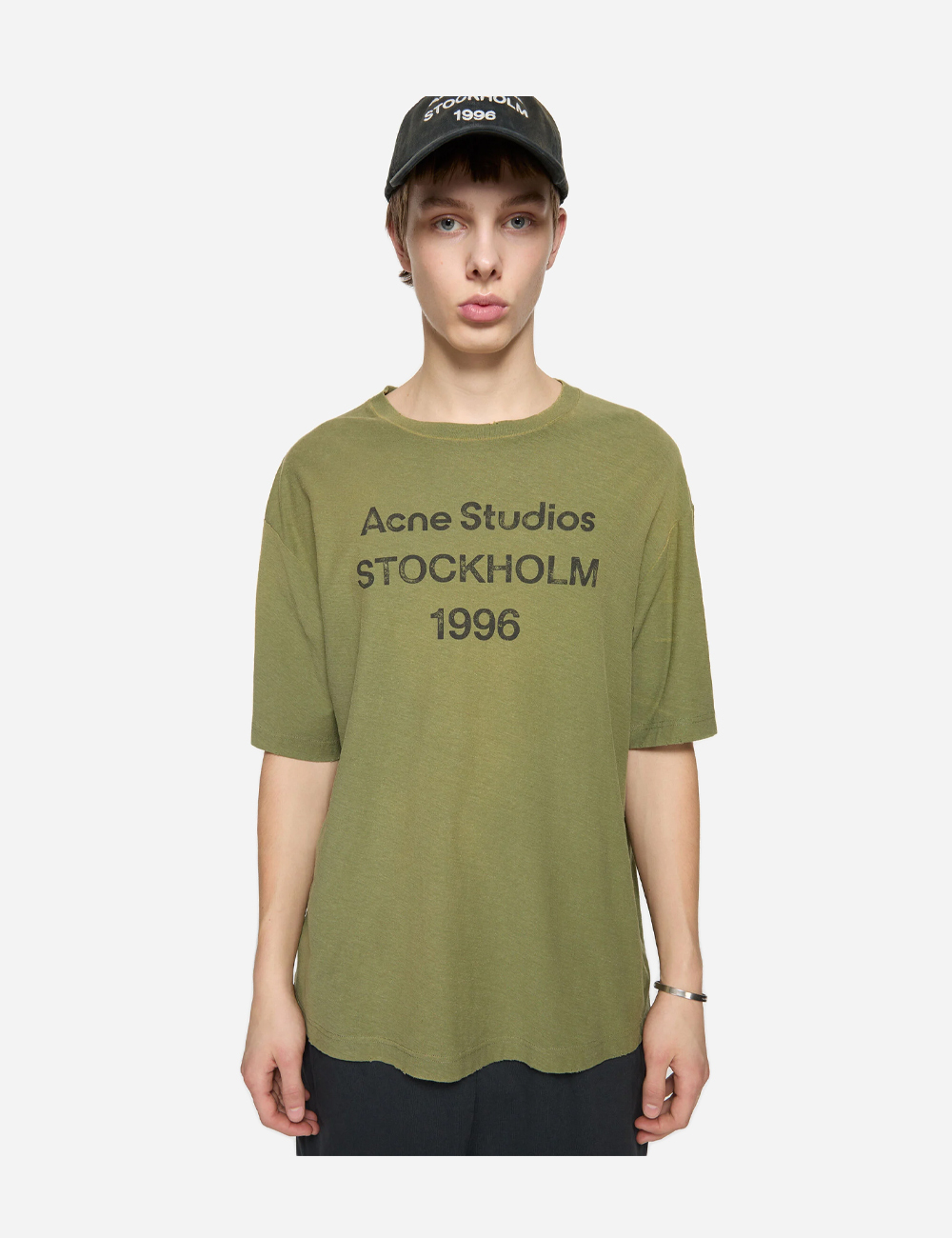 Acne Studios Logo T-shirt "Olive green"