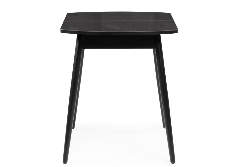 Стеклянный стол Калверт 94(126)х64х75 черный