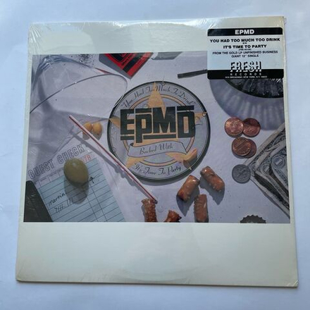 Винтажная виниловая пластинка LP EPMD You Had Too Much To Drink (США 1989) (Запечатана)