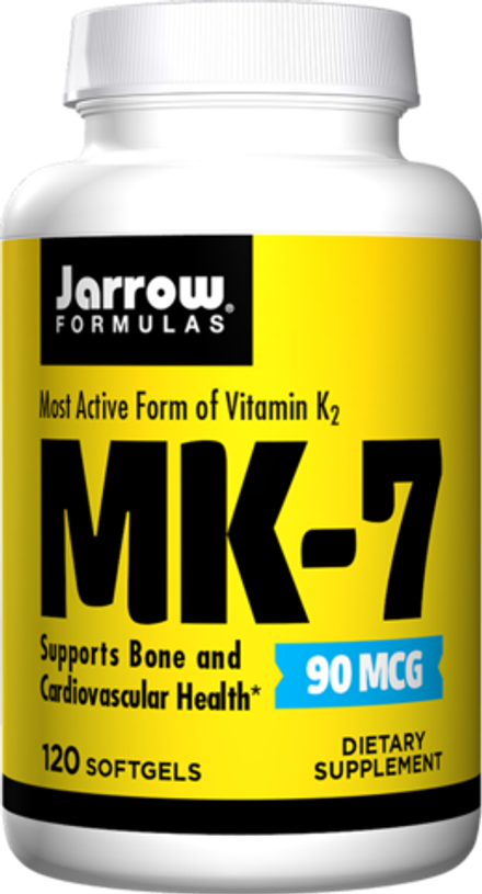 Jarrow Formulas, Витамин К2 в форме МК-7, Vitamin K2 MK-7 90 mcg, 120 капсул