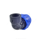 Отвод компрессионный ПЭ Дн 25х1/2"х90гр ВР Ру16 VALFEX 1210012325012