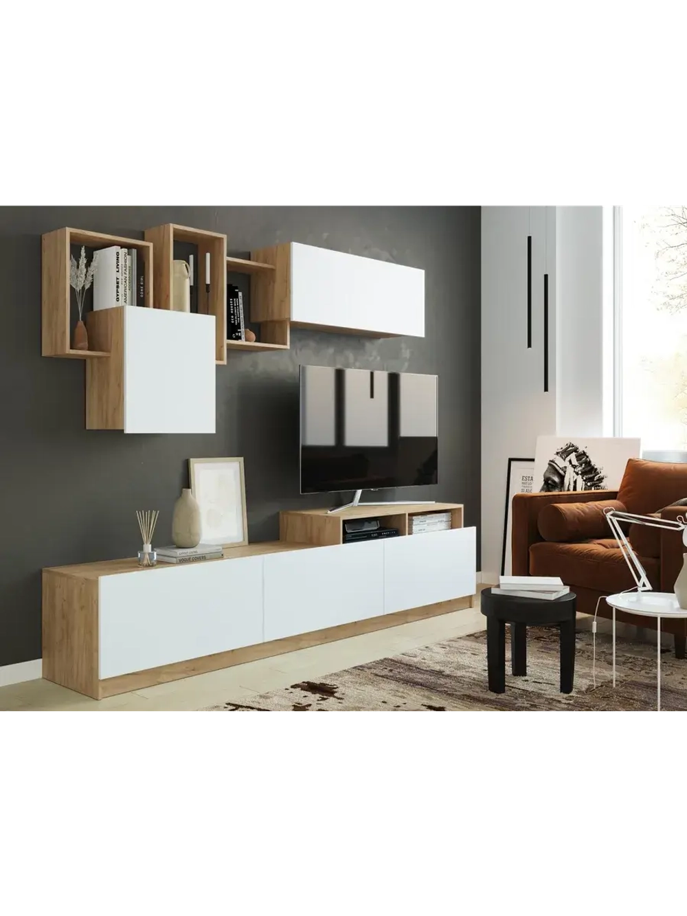 Стенка в гостиную со шкафом 240х44,5х200 см