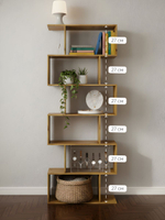 Стеллаж 6 полок Онтарион, напольный стеллаж, дуб онтарио