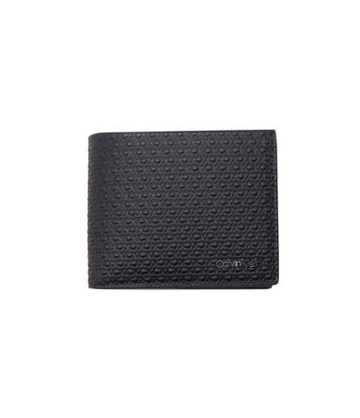 Кожаный кошелек MINIMALISM BIFOLD 6CC Calvin Klein - черный(K50K510894)