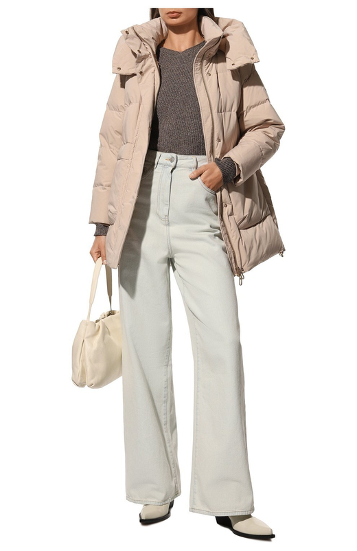 Стеганая пуховая куртка