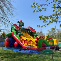 Надувная батутная горка «Змей Горыныч»