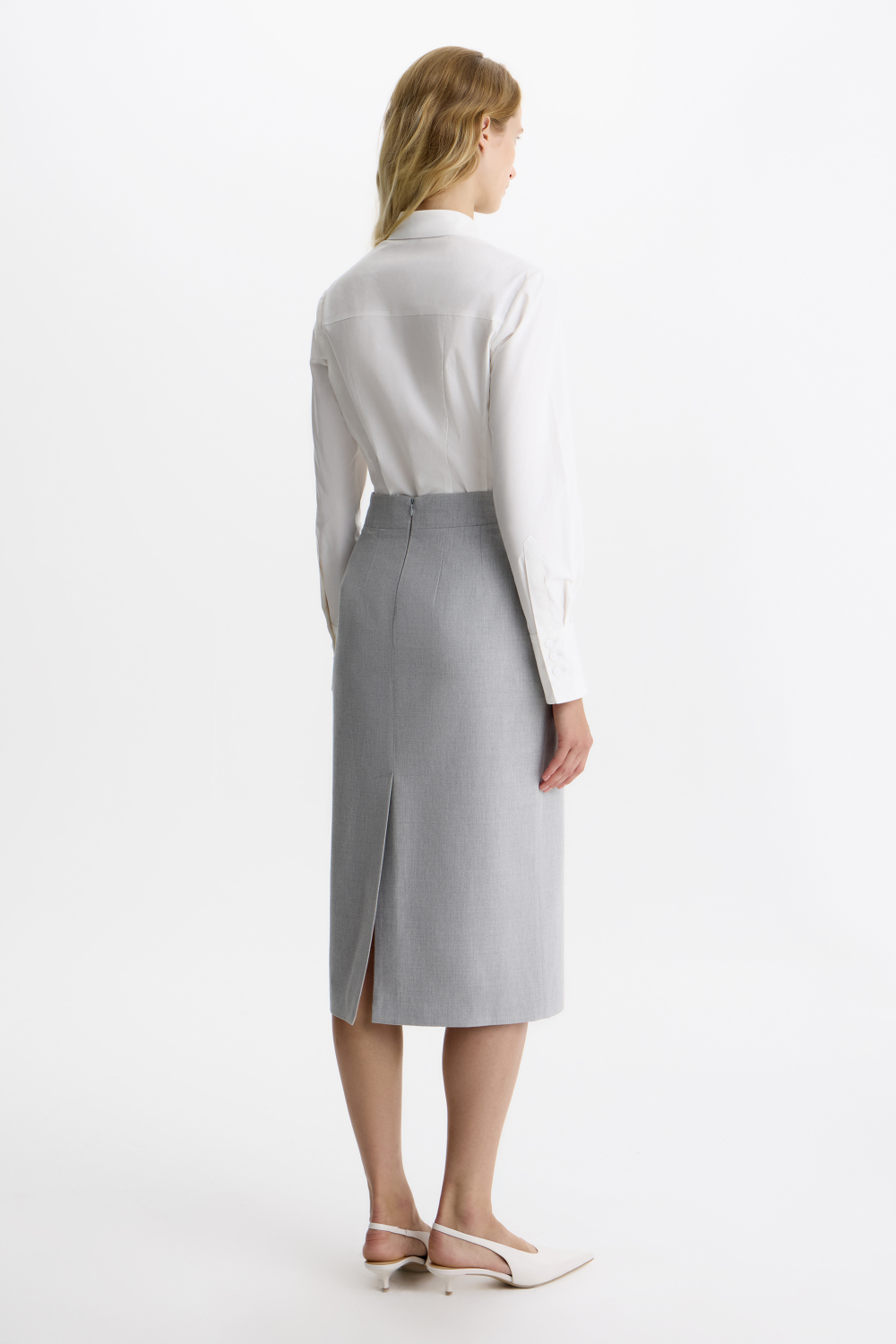 Юбка «Меланж» со шлицей