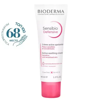 Крем легкий увлажняющий для чувствительной кожи лица Bioderma Sensibio Defensive 40 мл