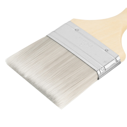 Кисть плоская для лаков "Евро" 3", искусственная щетина, деревянная ручка MTX