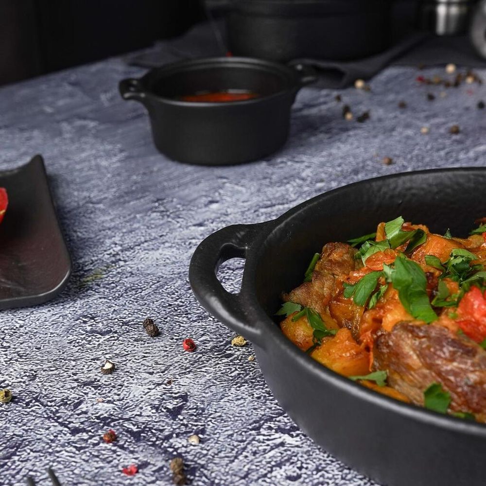 Блюдо круглое 18 см h4 см 570 мл с ручками Smooth   P.L. Proff Cuisine [4]