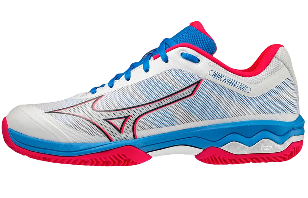 Мужские кросовки для Padel Mizuno Wave Exceed Light Padel - white/opera red/prace blue