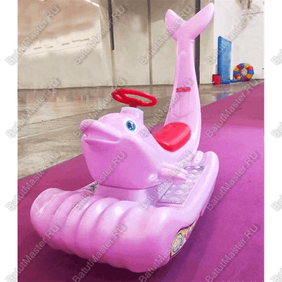 Парковый электромобиль «Дельфинчик-морячок», розовый