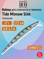 Воблер DUO Tide Minnow Slim 175SP, CCC0386 Grey Mullet, 175 мм, 27,6 г, нейтральный, минноу