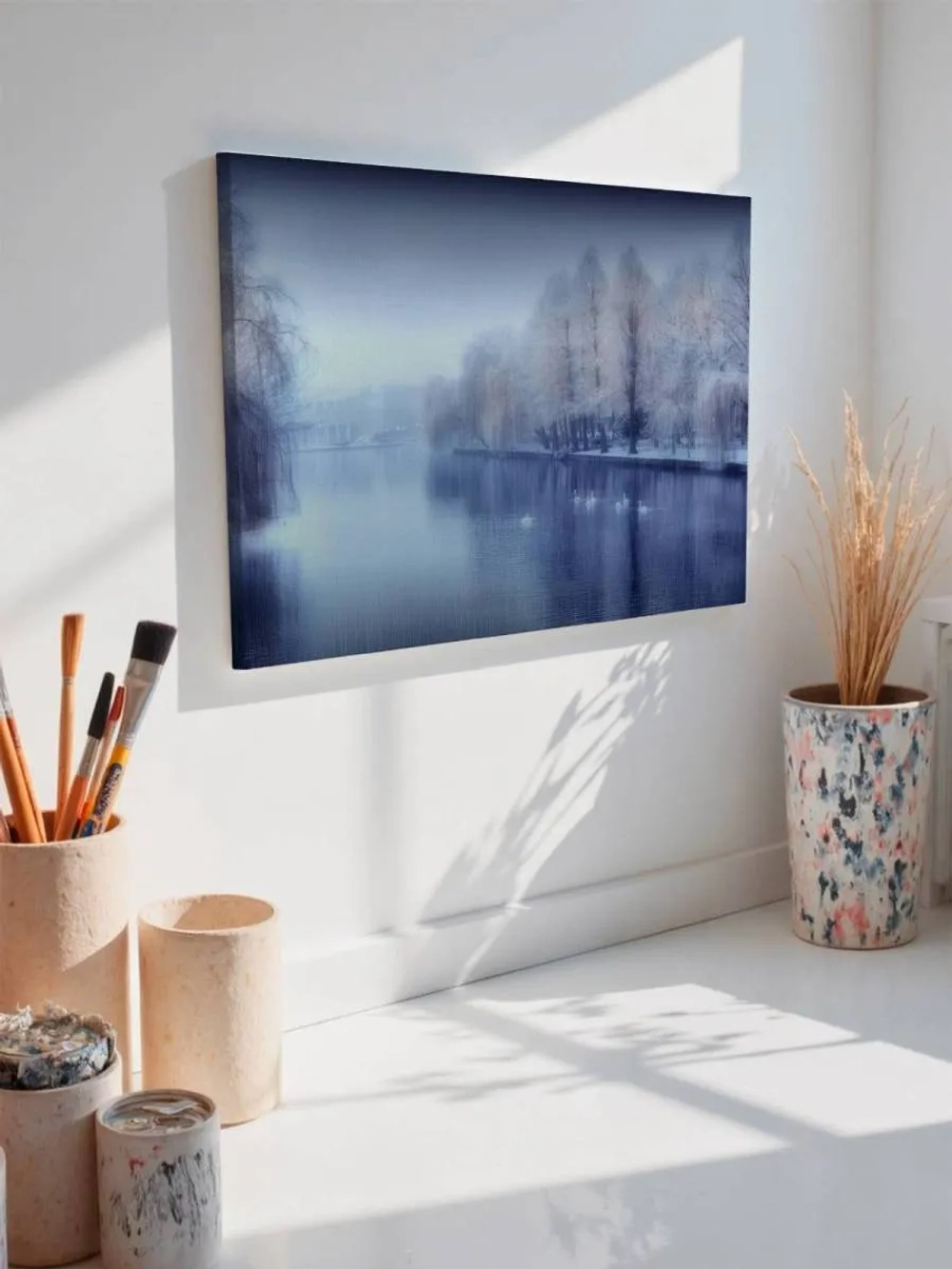 Картина на стену 40 X 50 Зимняя река