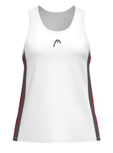 Футболка для девочки теннисная Head Girls Club 25 Tank - белый