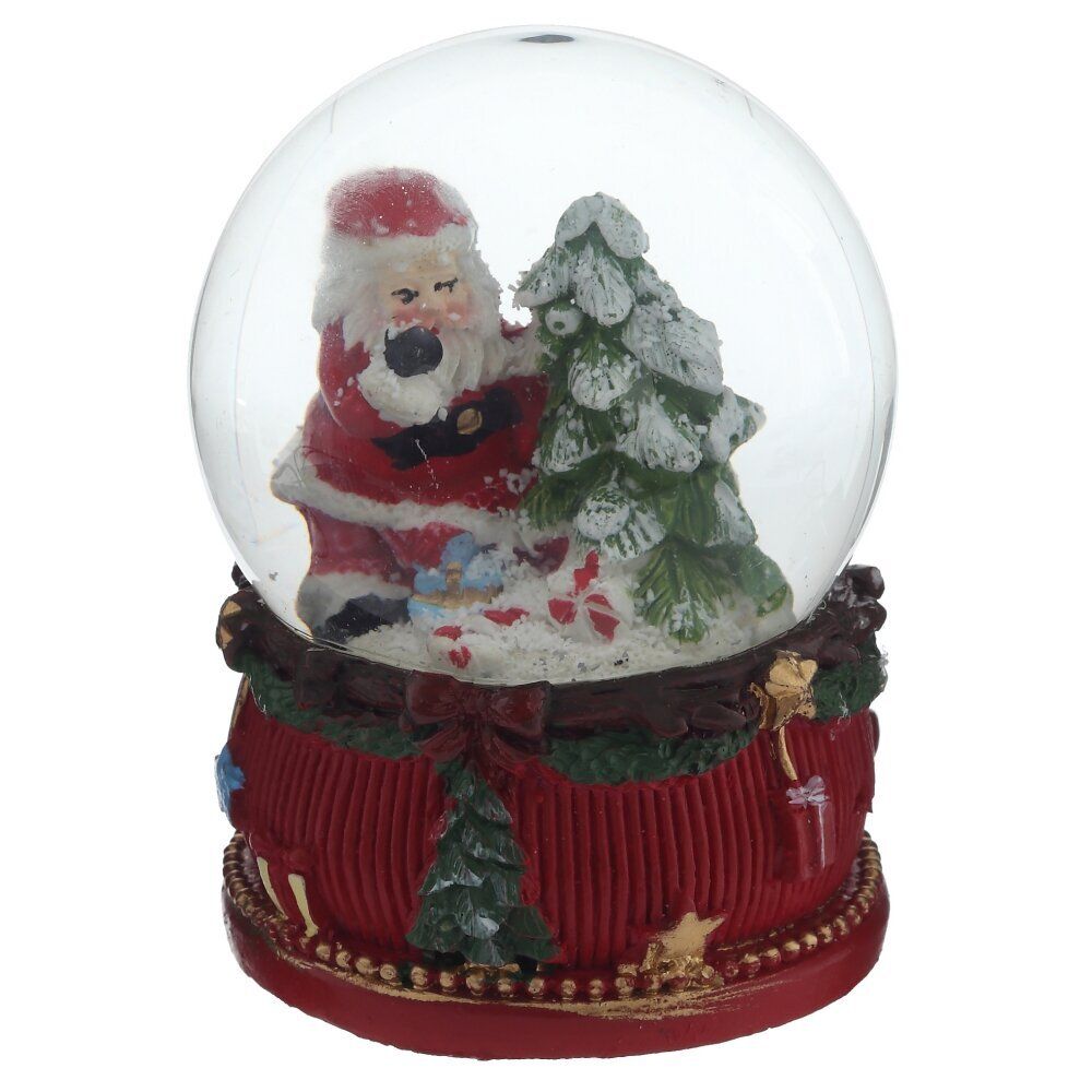 GAEM Фигурка декоративная "Дед Мороз/Снеговик" в стекл шаре, L6 W6 H8,5 см, 2в.