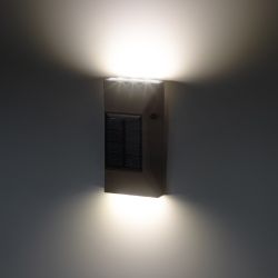 Светильник уличный ЭРА ERAFS012-07 на солнечной батарее настенный 6 LED