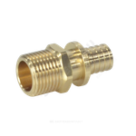 Муфта для PE-X труб аксиальная латунь Дн 25х3/4" НР РОС