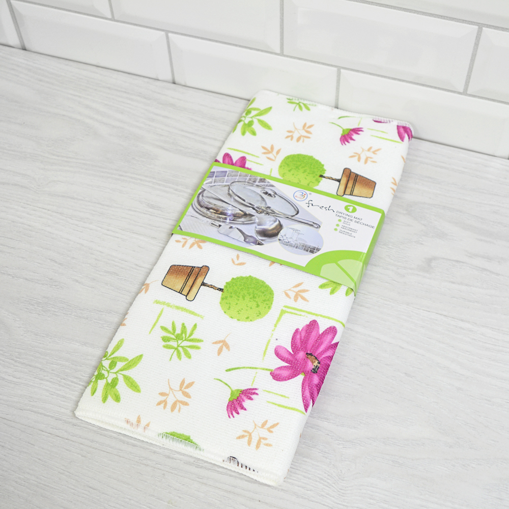 Коврик для сушки посуды 38*50см, полиэстер, микс NNKS5