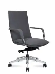 Кресло офисное Parker LB fabric серый войлок алюминиевая база