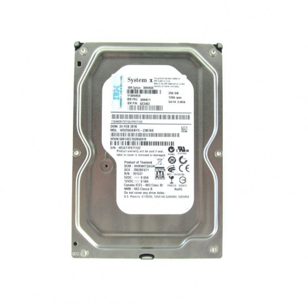 Жесткий диск IBM 250GB 7.2K SATA Simple Swap 39M4508