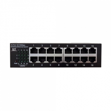 Коммутатор на 16 Ethernet портов ST-ES161M (без БП)