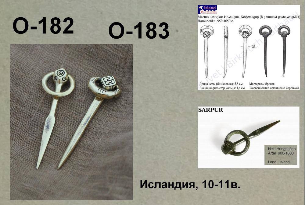 Фибула. Исландия 10-11 в.