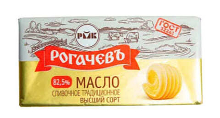 Масло сливочное 82,5% 400г. РогачевЪ