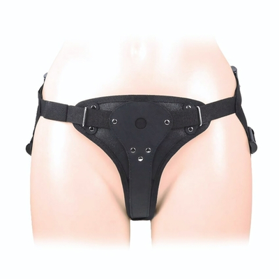 Черные трусики в комплекте с коннектором и насадкой (Цвет: черный)