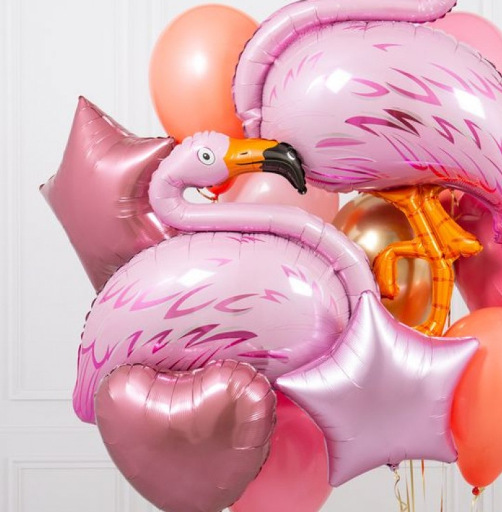 Сет шаров «Розовый фламинго»