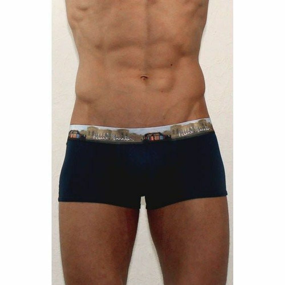 Мужские трусы боксеры темно-синие Paul Smith navy