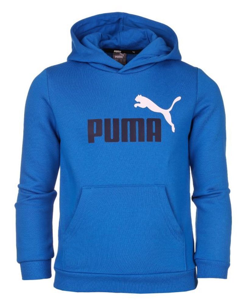 Мужская кофта теннисная Puma ESS+ 2 Col Big Logo Hoodie - lake blue