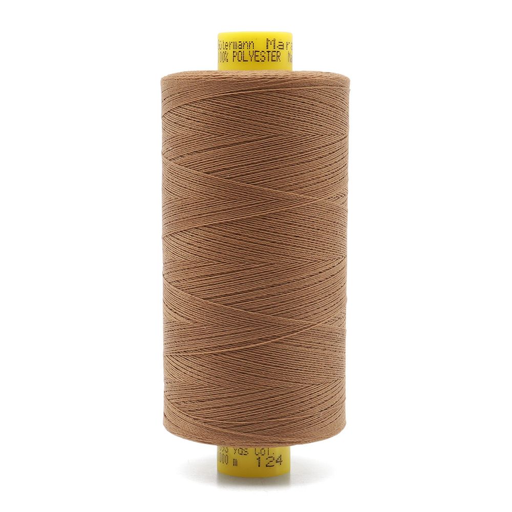 Нитки для отстрочки Gutermann Mara №30, 300м, золотисто-коричневый