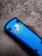 Тактический нож фронтально выкидной автоматический Microtech Синий