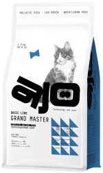 AjO Cat Grand Master Сухой корм для кошек старшего возраста с курицей, 1,5 кг.