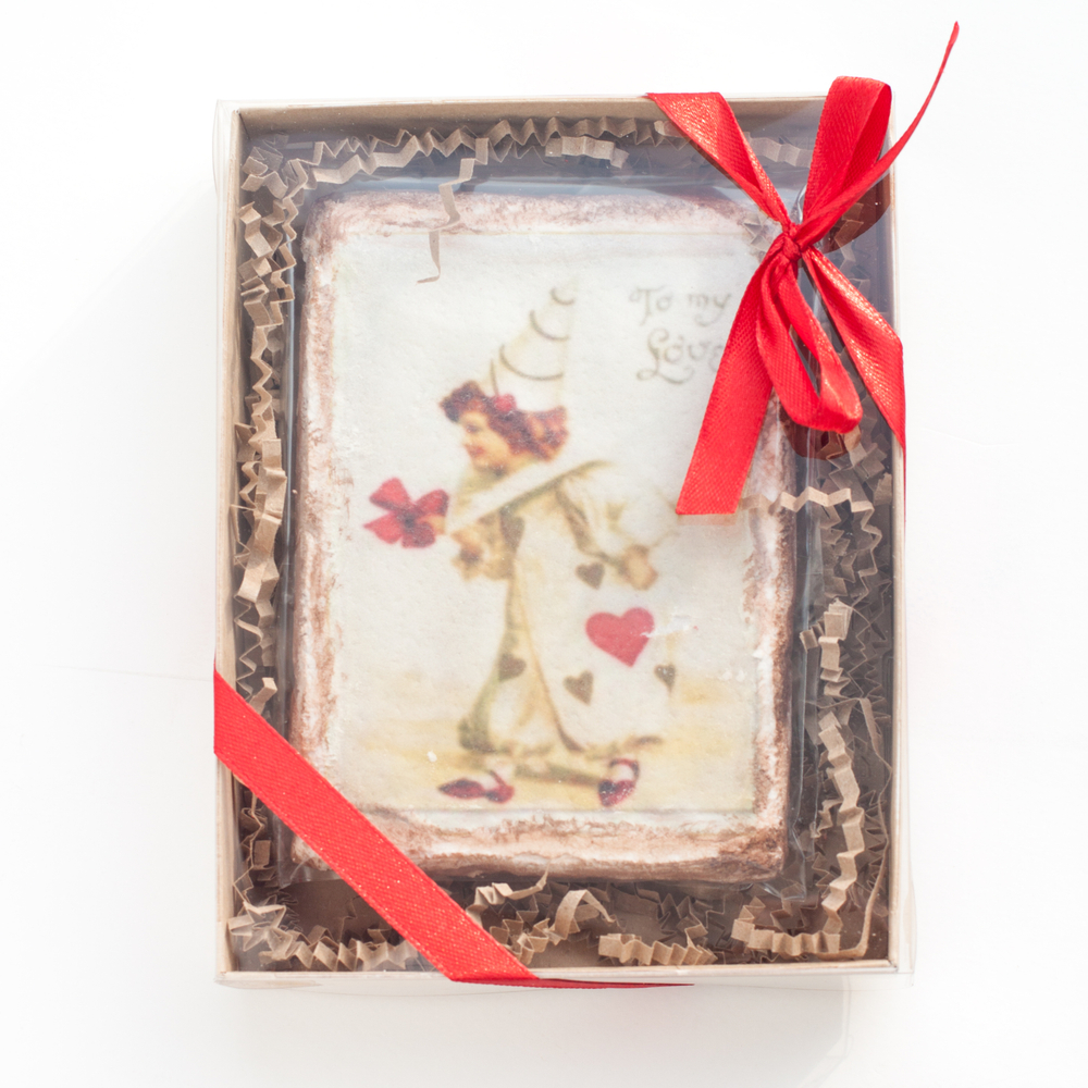 Пряник "Винтаж - клоун в светлом"