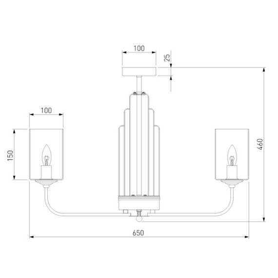 Потолочная люстра Eurosvet Defi 60138/6 сатин-никель