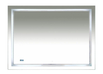 MISTY 2 Неон - Зеркало LED 1200х800 сенсор на зеркале + часы (двойная подсветка)