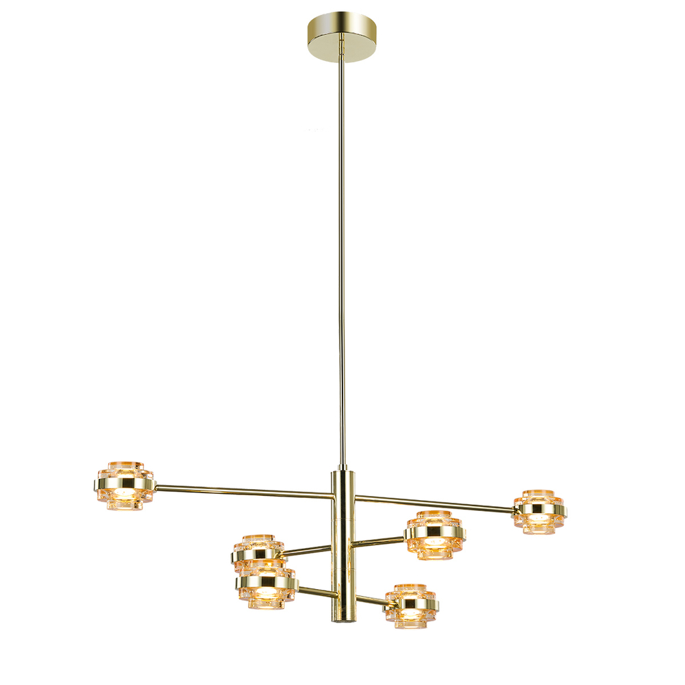 Люстра MX22030002-6A gold/champagne