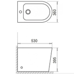 Биде BelBagno Flay-R BB1003B Белое