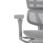 Кресло FALTO Ergohuman Luxury 2 с подножкой ( серый каркас /сетка светлаяT-168-B2 Natural)