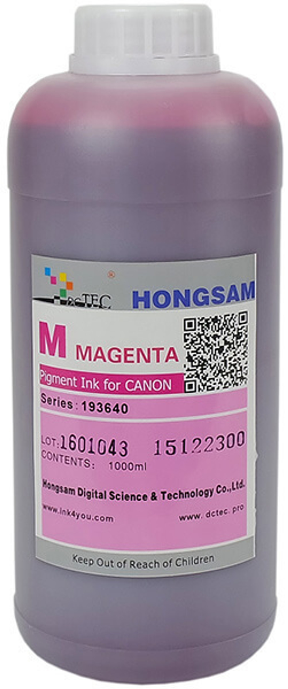Чернила DCTec iPF6400/iPF8400 Magenta (M) 1000 мл пигмент (серия 193640 / 193540)
