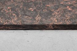 Карбон хаотичный, плашка 130x85x8мм, с медной пудрой