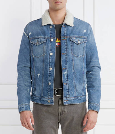Джинсовая куртка Tommy Jeans - голубой(DM0DM17471)