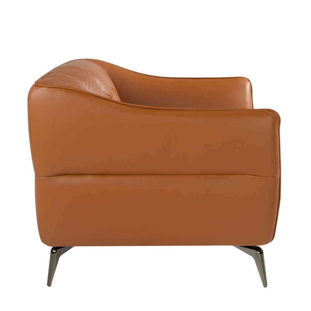 Кресло 5098/KF150-1P с кожаной обивкой капитоне