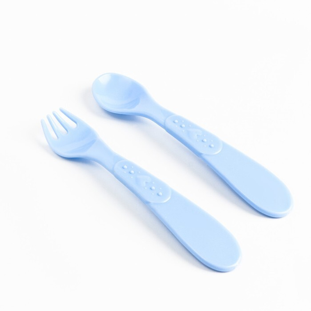 7310960 Набор  детской посуды «Корги», тарелка на присоске 250мл, вилка, ложка