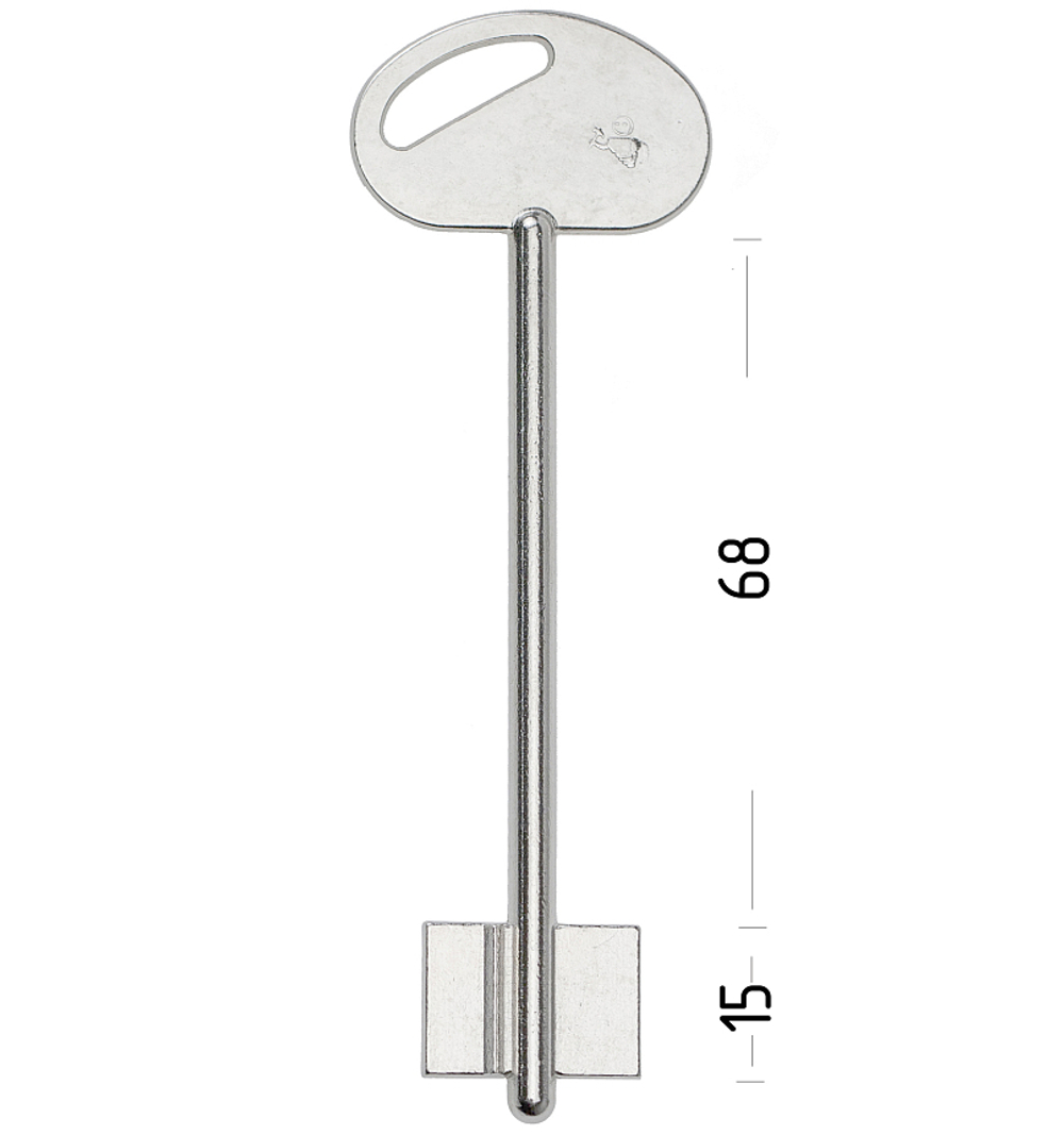 Заготовка сувальдного ключа 10523 FRO1D Fuaro